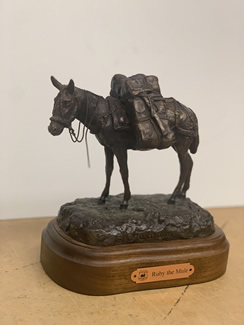 Ruby the Mule bronze